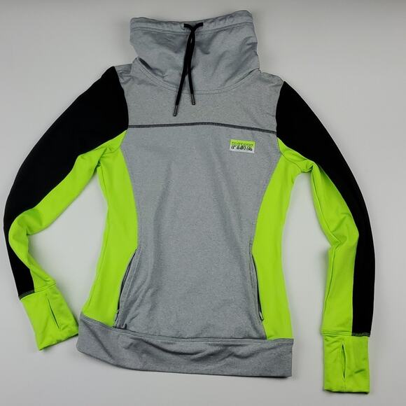 PINK Victoria's Secret Ultimate Drawstring Cowl Neck Pullover Sweatshirt Hoodie - Picture 1 of 6